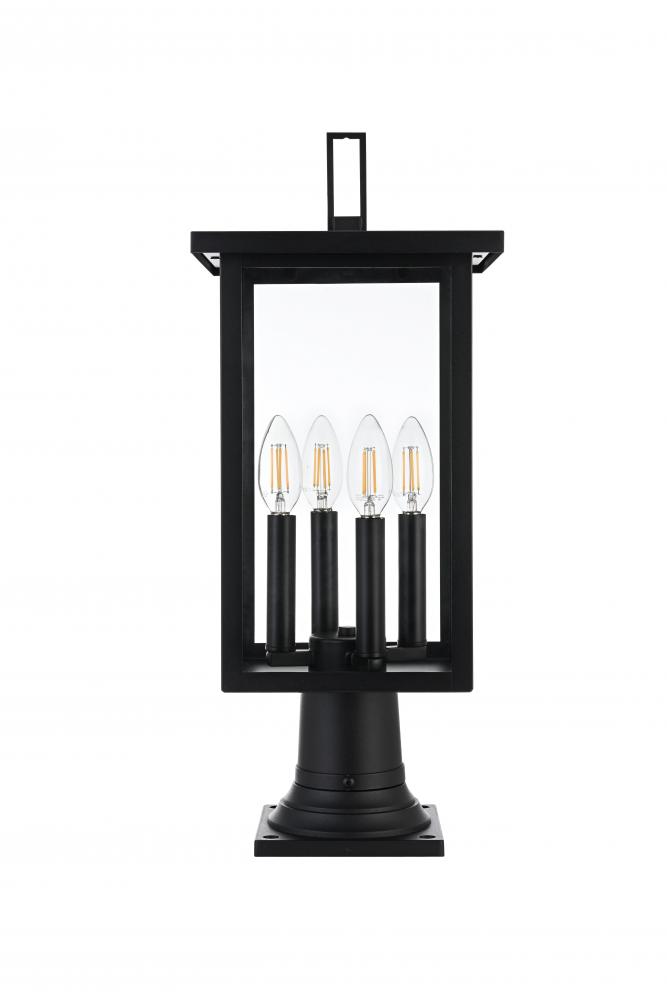 Sheridan 7 inch Outdoor Pendant in Black