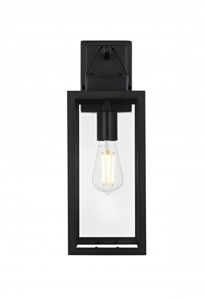 Hilton 7 inch Outdoor Pendant in Black