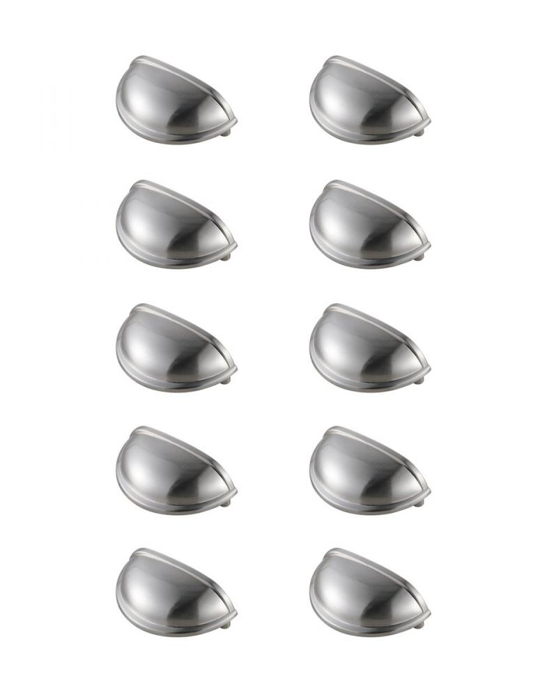 Atticus 3" Center to Center Brushed Nickel Cup Bar Pull Multipack (Set of 10)