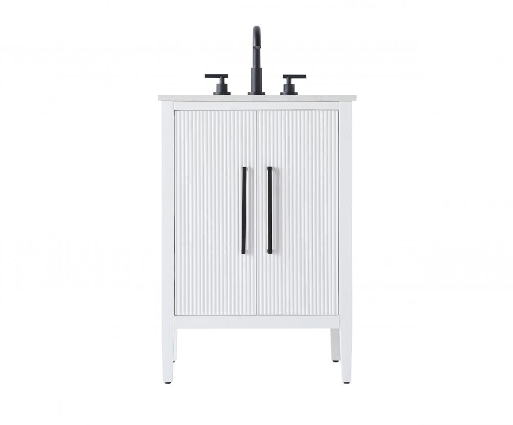 24 inch Single Bathroom Vanity in White