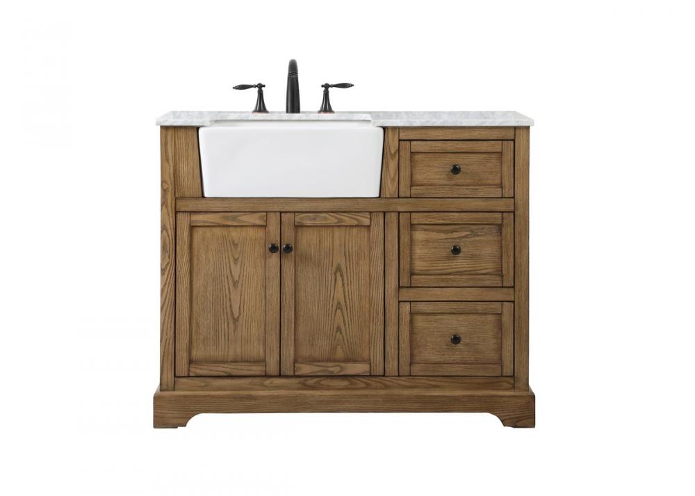 42 Inch Single Bathroom Vanity in Green