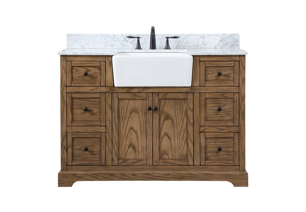 48 Inch Single Bathroom Vanity in Driftwood