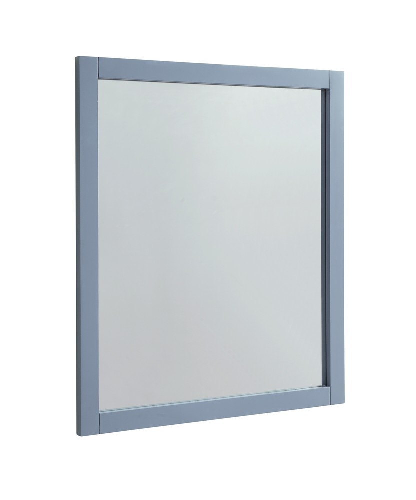 Park Avenue 30 In. Contemporary  Mirror In Grey