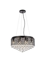 Elegant LD520D20BK - Tully 8 Lights Pendant in Black