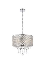 Elegant LD711D17C - Elise 17 Inch Pendant in Chrome