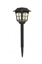 Elegant LDOD3001-6PK - Outdoor Black LED 3000k Pathway Light in Pack of 6