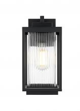 Elegant OD308W13BK - Ludlow 7 inch Outdoor Pendant in Black