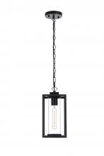 Elegant OD310H13BK - Memphis 7 inch Outdoor Pendant in Black