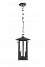 Elegant OD327H17BK - Thayer 7 inch Outdoor Pendant in Black