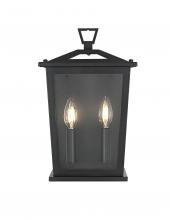 Elegant OD331W14BK - Richmond 7 inch Outdoor Pendant in Black