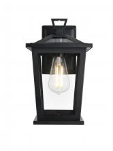 Elegant OD332W12BK - Cayman 7 inch Outdoor Pendant in Black