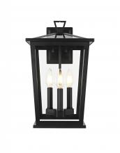 Elegant OD332W16BK - Cayman 7 inch Outdoor Pendant in Black