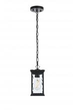 Elegant OD336H11BK - Mascher 7 inch Outdoor Pendant in Black