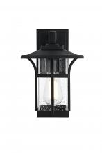 Elegant OD345W11BK - Woodstock 7 inch Outdoor Pendant in Black