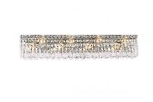 Elegant V2032W36C/RC - MaxIme 8 Light Chrome Wall Sconce Clear Royal Cut Crystal