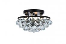 Elegant V9805F14BK/RC - Corona 14 Inch Black Flush Mount