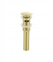 Elegant VDN100BGD - Pop-up bathroom sink drain with overflow in Brushed Gold