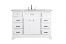 Elegant VF15048WH - 48 In. Single Bathroom Vanity Set In White