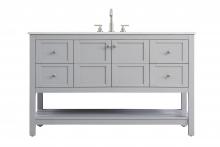 Elegant VF16454GR - 54 inch Single Bathroom Vanity in Grey