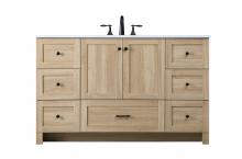 Elegant VF2854MW - 54 Inch Single Bathroom Vanity In Mango Wood