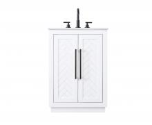 Elegant VF29024WH - 24 inch Single Bathroom Vanity in White