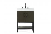 Elegant VF29224MMB - 24 inch Single Bathroom Vanity in Mocha Brown