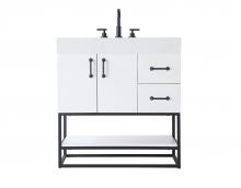 Elegant VF29232WH - 32 inch Single Bathroom Vanity in White