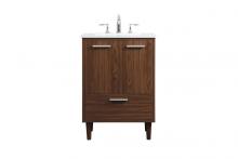 Elegant VF47024MWT - 24 Inch Bathroom Vanity in Walnut