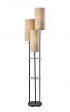 AFJ - Adesso 4305-01 - Trio Shelf Floor Lamp