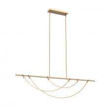 Alora Lighting LP317460VB-UNV-010 - Aryas 60-in Vintage Brass LED Linear Pendant