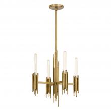 Alora Lighting CH335019VB - Torres 19-in Vintage Brass 4 Lights Chandeliers