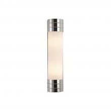 Alora Lighting WV348218PNOP - Willard 18-in Polished Nickel/Opal Matte Glass 2 Lights Wall/Vanity