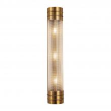 Alora Lighting WV348224VBPG - Willard 24-in Vintage Brass/Prismatic Glass 3 Lights Wall/Vanity