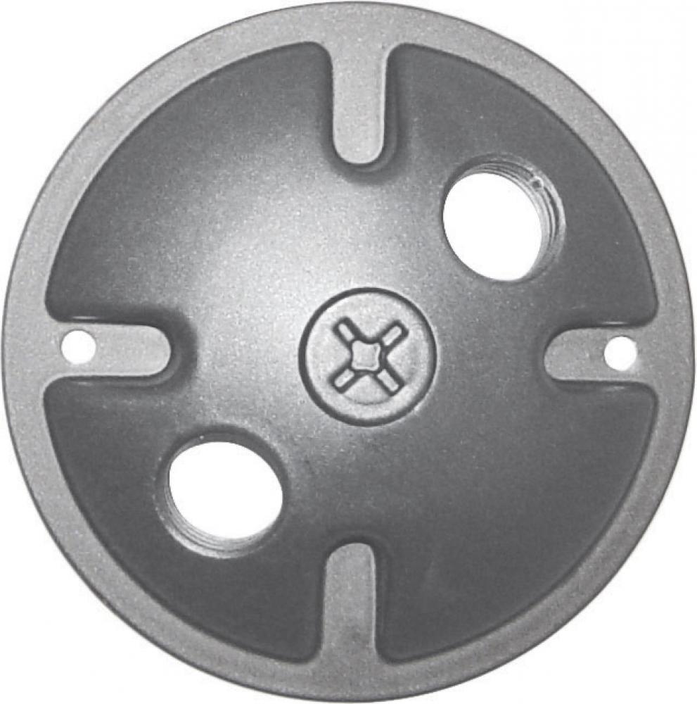 2 - Light Die Cast Mounting Plate - Light Gray Finish