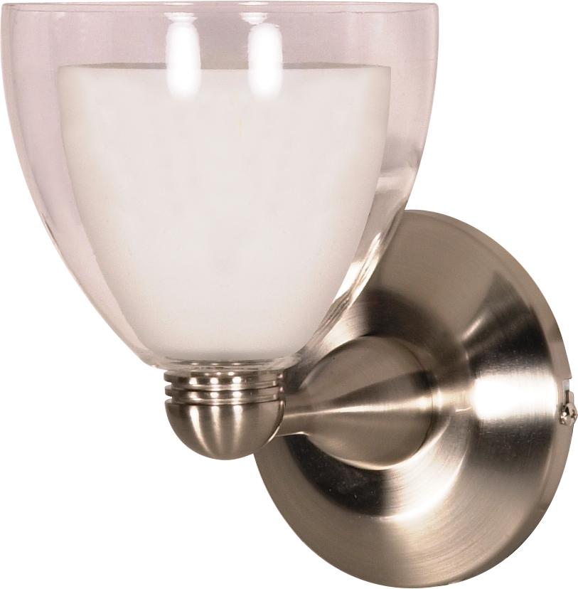 1 Light - 5" - Halogen Wall Fixture - Arctic / Crystal Bullet