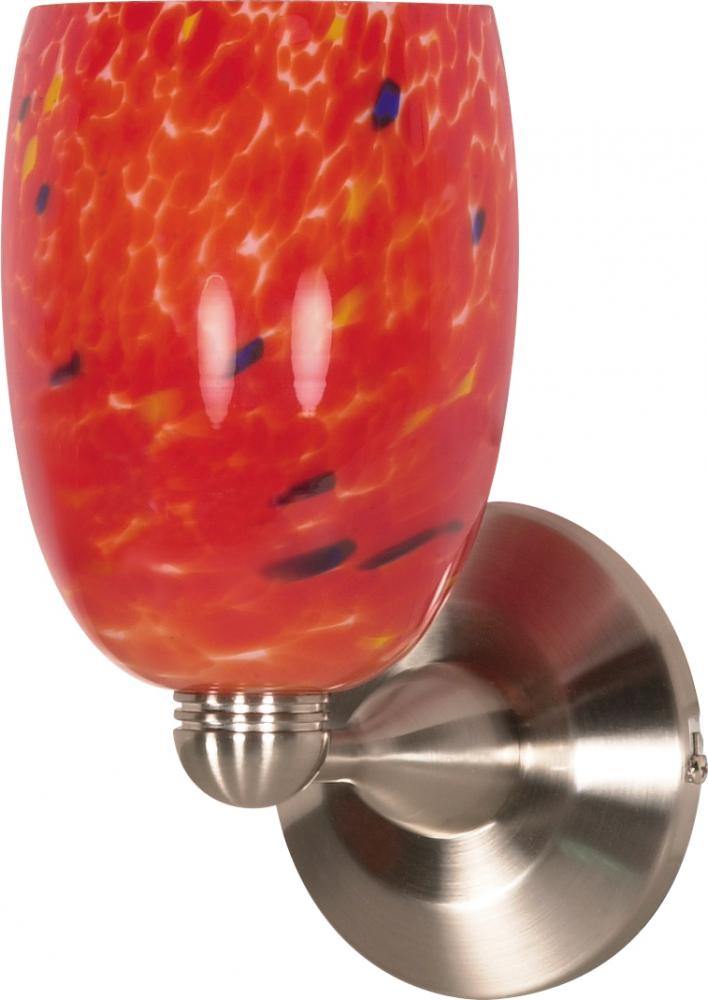 1 Light - 6" - Halogen Wall Fixture - Molten Lava Brandy