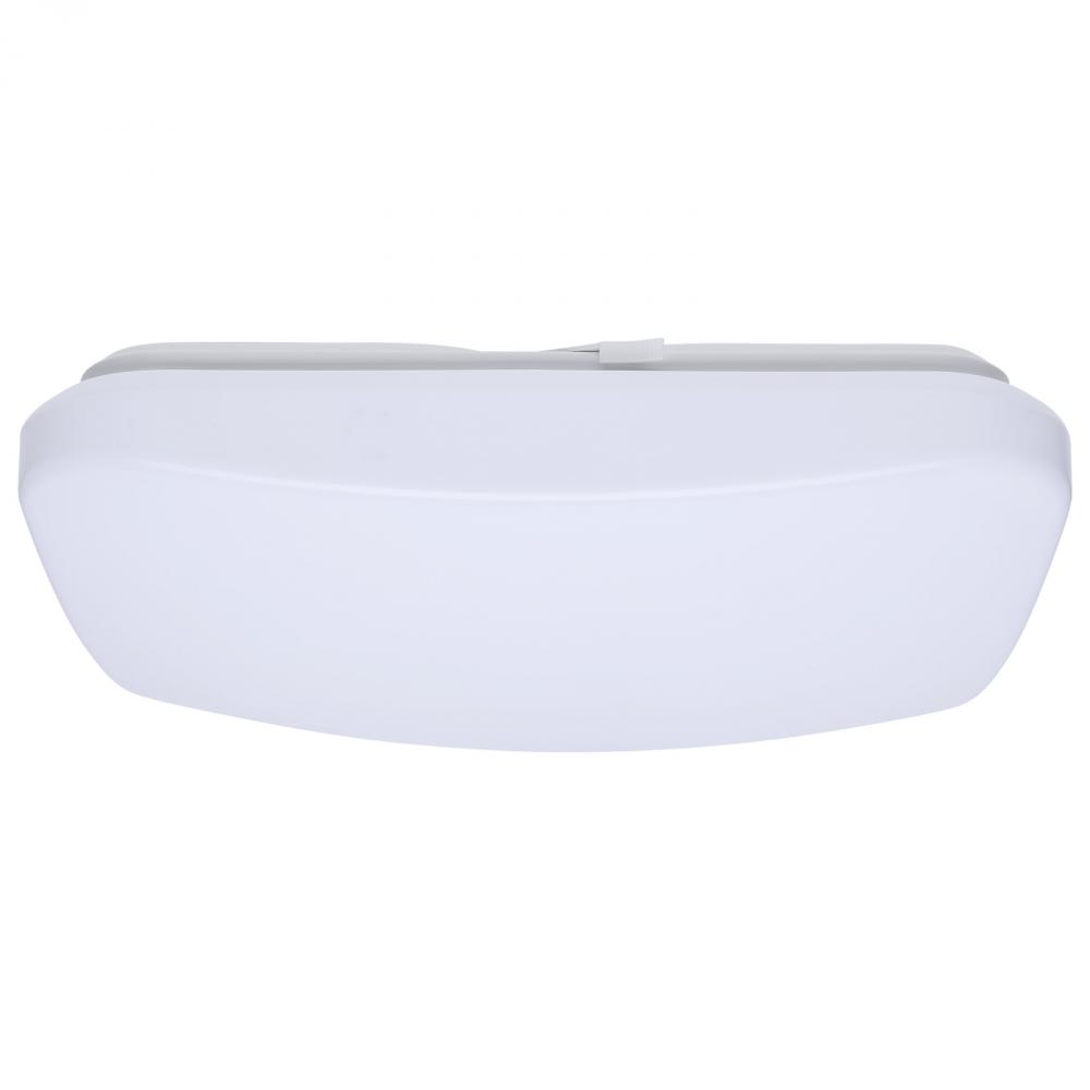 14 Inch LED Cloud Fixture with Sensor; 17 Watts; 27K/30K/35K/40K/50K CCT Selectable; Square Shape;