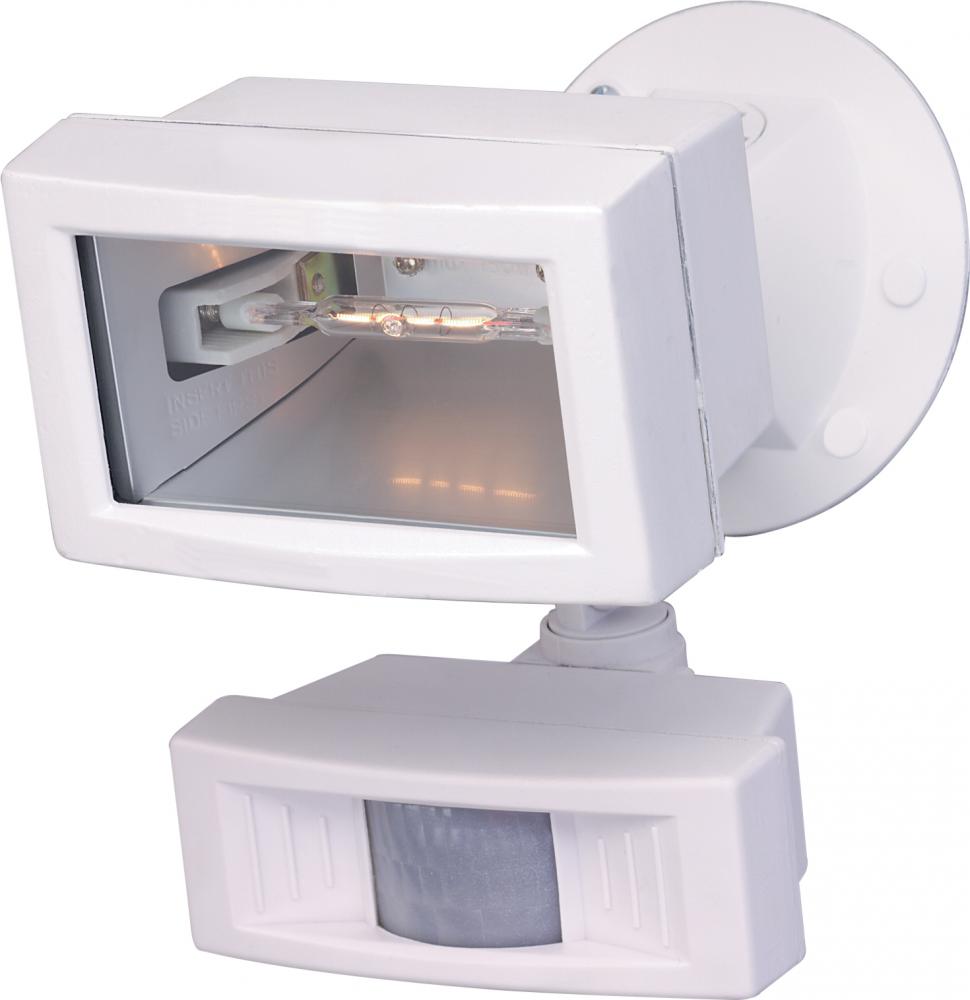 1 Light - 5" - Flood Light, Exterior - Mini Halogen w/Motion Sensor