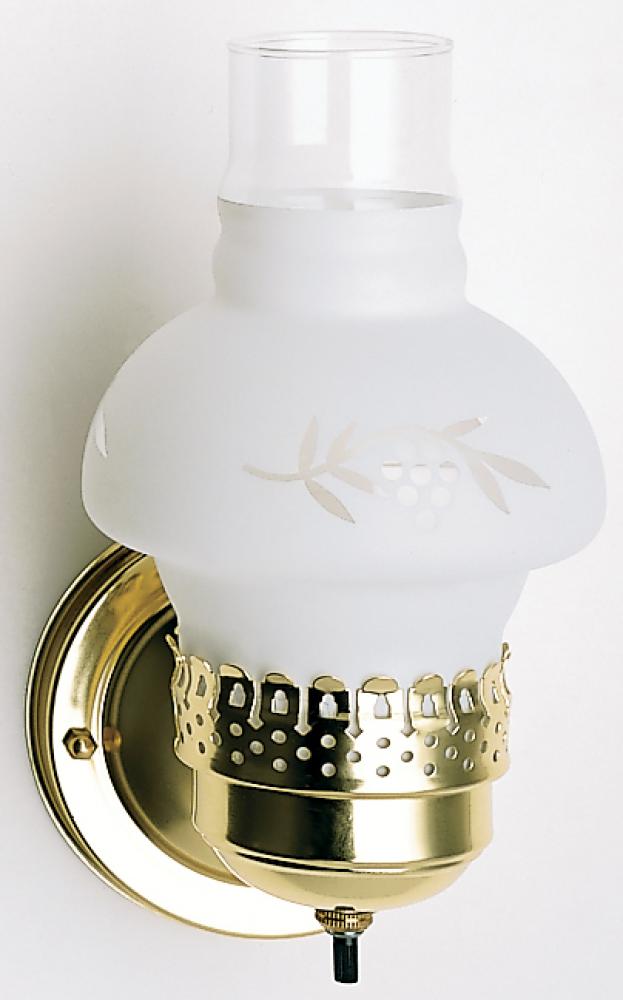 1 Light - 5" - Vanity - w/Hooded Grape Shade & On/Off Switch