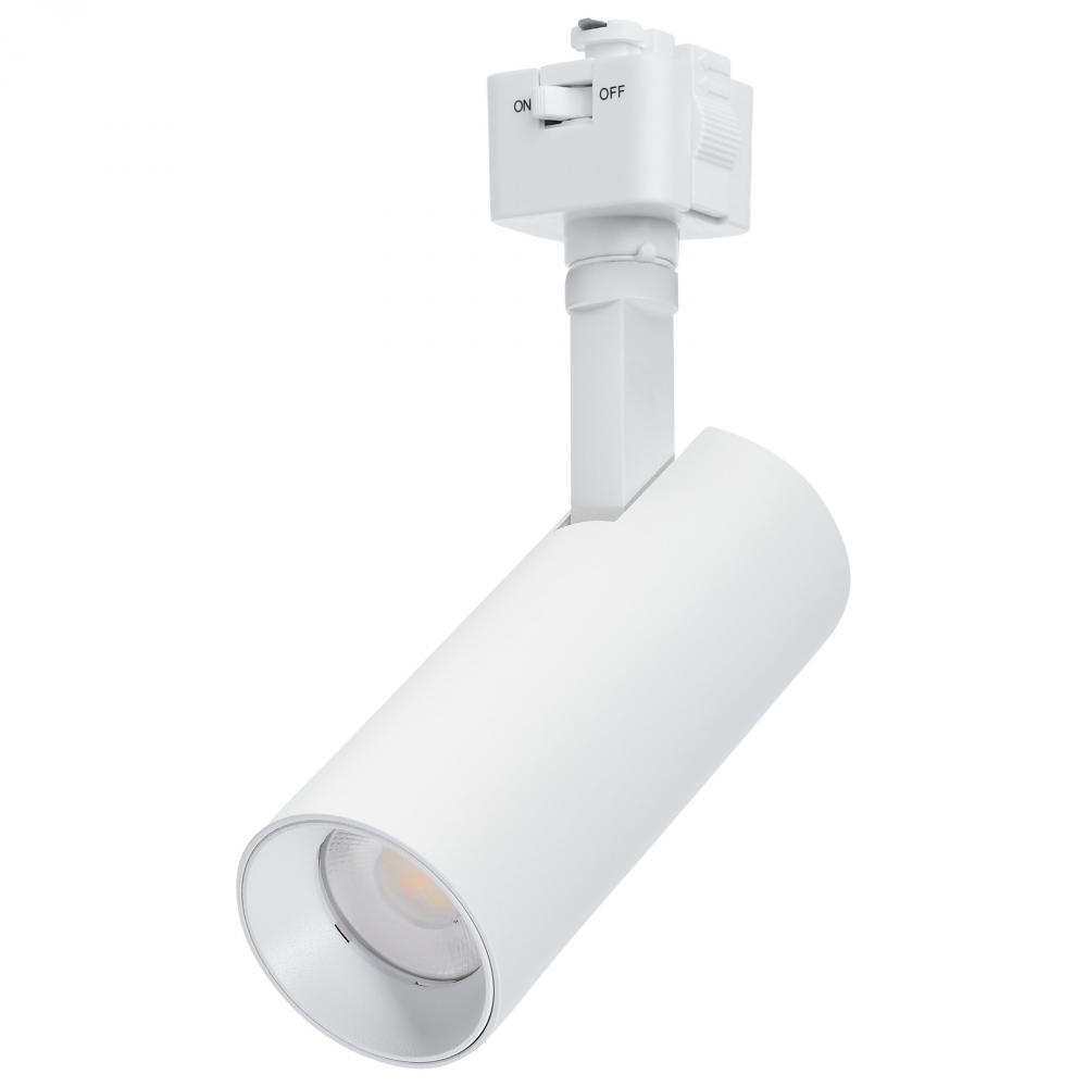 10 Watt LED Track Head; 48 Degree Beam Spread; J-Style Track; 5 CCT Selectable; Matte White Finish