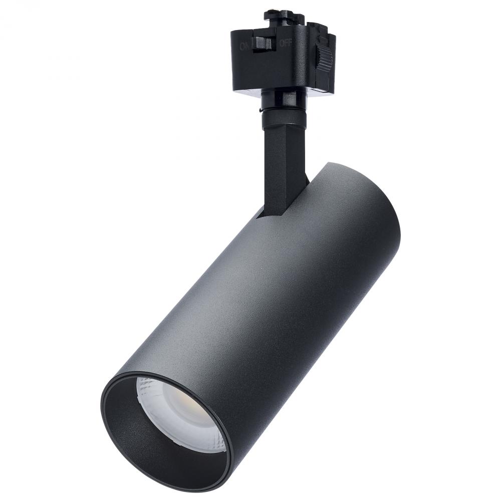 20 Watt LED Track Head; 48 Degree Beam Spread; J-Style Track; 5 CCT Selectable; Matte Black Finish