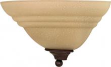 Nuvo 60/106 - 1-Light 13" Wall Sconce in Old Bronze Finish with Amber Water Glass