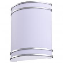 Nuvo 62/1645 - Glamour LED 9 inch; Wall Sconce; Brushed Nickel Finish; CCT Selectable 3K/4K/5K