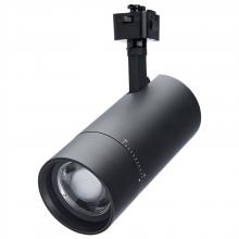 Nuvo TH5042 - 30 Watt LED Track Head; J-Style; 20 to 50 Degree Adjustable Beam Spread; CCT Selectable; Matte Black