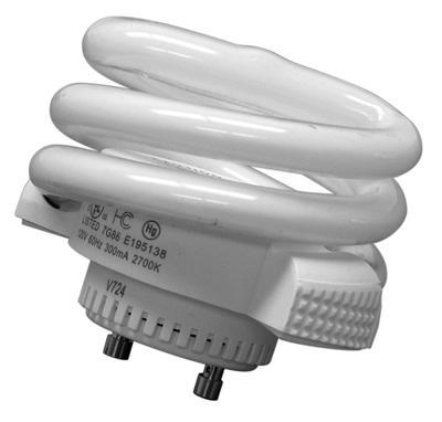 Inlet: Gu24 Cfl18 Light Bulb